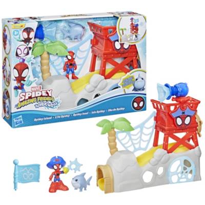 Hasbro Marvel Spidey and his Amazing Friends Toys Water-Webs Spidey Island