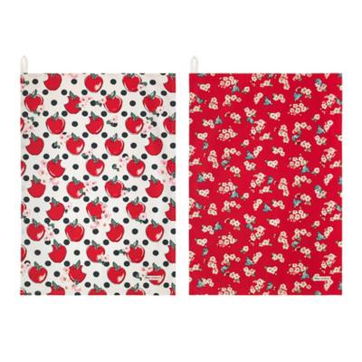 Cath Kidston x Disney - Schneewittchen - 2&nbsp;x&nbsp;Geschirrt&uuml;cher mit Apfel- und Punktemuster - Limitierte Edition