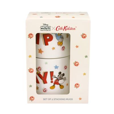 Cath Kidston x Disney Mickey Mouse Hooray Stackable Mugs
