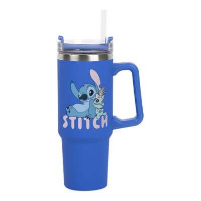 Stitch Stainless Steel Tumbler With Straw, Lilo & Stitch