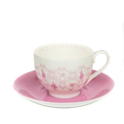 English Ladies Co. Tasse et soucoupe Aurore en porcelaine fine