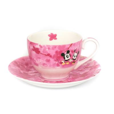 English Ladies Co. Mickey and Minnie Spring Fine China Teacup and Saucer
