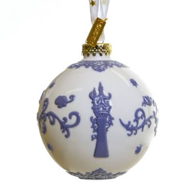 English Ladies Co. Tangled White Fine China Hanging Ornament