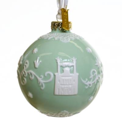 English Ladies Co. The Princess and the Frog Green Fine China Hanging Ornament