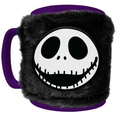 Jack Skellington Mug With Fuzzy Cover, Tim Burton's The Nightmare Before Christmas