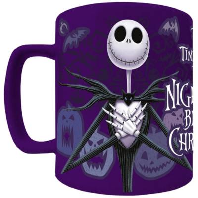 Jack Skellington Mug With Fuzzy Cover, Tim Burton's The Nightmare Before Christmas