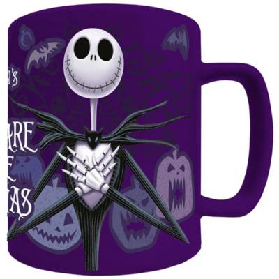 Jack Skellington Mug With Fuzzy Cover, Tim Burton's The Nightmare Before Christmas