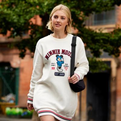 Minnie Mouse Sweatshirt Dress For Adults