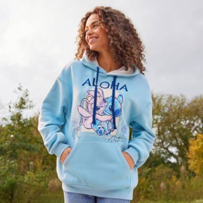 Lilo & Stitch - Stitch und Angel - Kapuzensweatshirt für Erwachsene