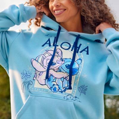 Stitch and Angel Hooded Sweatshirt For Adults, Lilo & Stitch