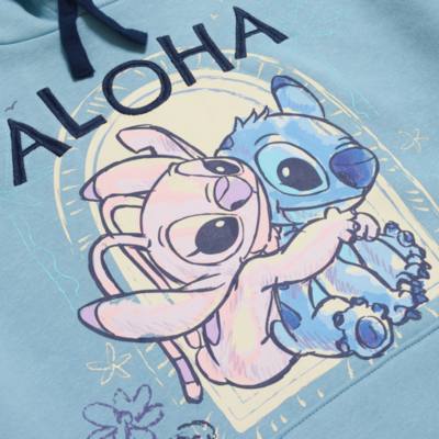 Stitch and Angel Hooded Sweatshirt For Adults, Lilo & Stitch