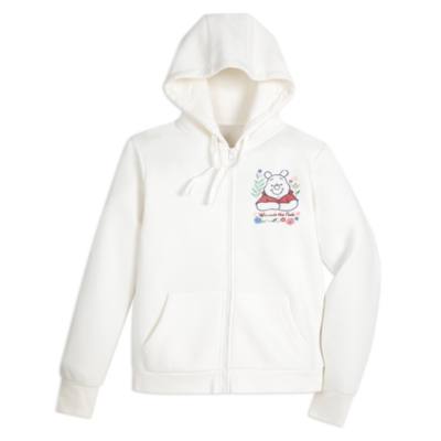 Winnie the Pooh Zip Front Hooded Sweatshirt For Adults