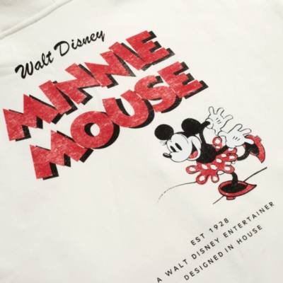 Minnie Mouse Zip Front Hooded Sweatshirt For Adults
