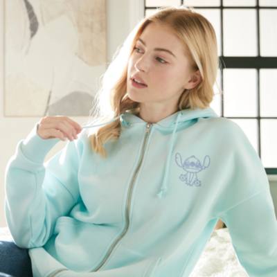 Lilo & Stitch Zip Front Hooded Sweatshirt For Adults