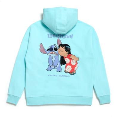 Lilo & Stitch Zip Front Hooded Sweatshirt For Adults