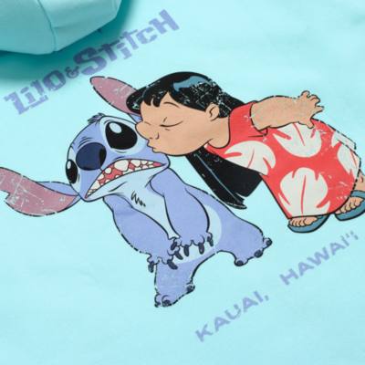 Lilo & Stitch Zip Front Hooded Sweatshirt For Adults