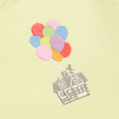 Up Yellow Hooded Sweatshirt For Adults