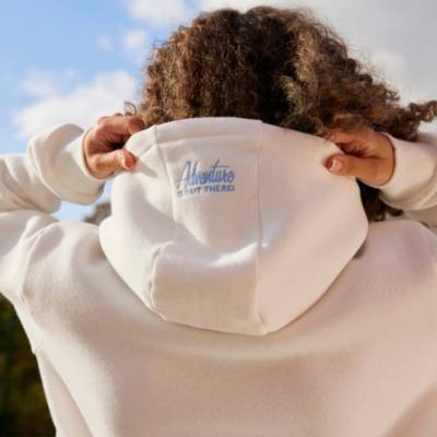 Up White Hooded Sweatshirt For Adults