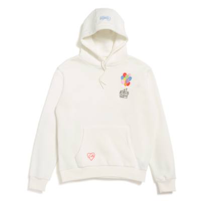 Up White Hooded Sweatshirt For Adults