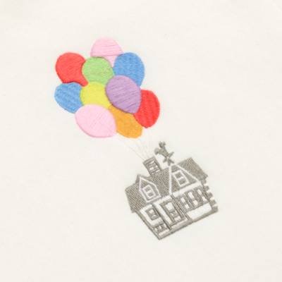 Up White Hooded Sweatshirt For Adults