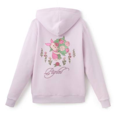 Haut Porcinet &agrave; capuche avec fleurs pour adultes, Winnie l'Ourson