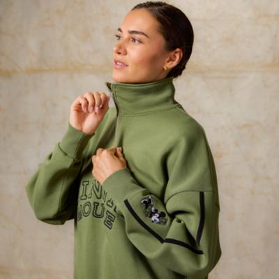 Minnie Mouse Icon Disney Quarter Zip Ladies' Sweatshirt