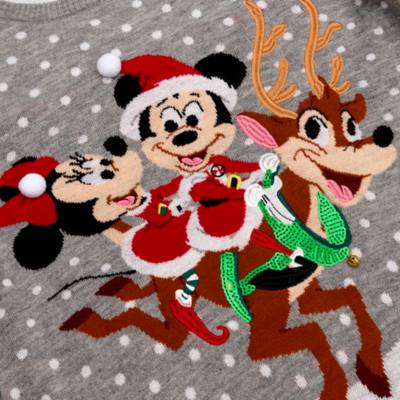 Mouse Christmas Jumper Jumper Disney Mickey And Minnie Ladies