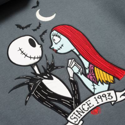Tim Burtons Nightmare Before Christmas - Jack Skellington und Sally - Kapuzensweatshirt mit Rei&szlig;verschluss am Hals f&uuml;r Damen