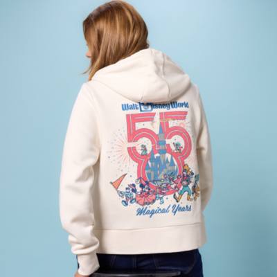 Haut &agrave; capuche zipp&eacute; 55e&nbsp;anniversaire de Walt Disney World pour femmes
