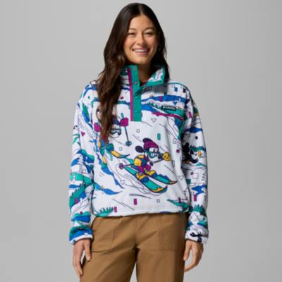 Columbia, chaqueta polar blanca Mickey Mouse para mujer