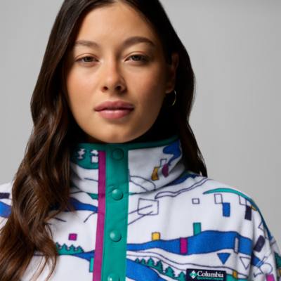 Columbia, chaqueta polar blanca Mickey Mouse para mujer