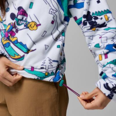 Columbia Mickey Mouse Ladies' White Fleece Pullover Jacket