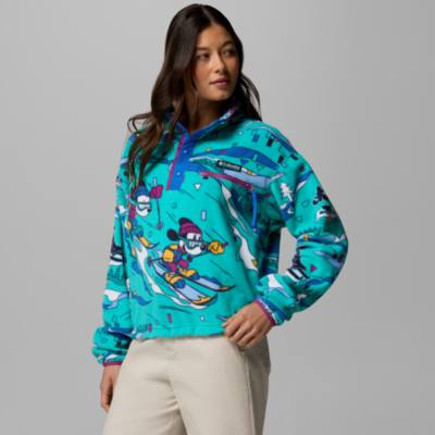 Columbia Mickey Mouse Ladies' Blue Fleece Pullover Jacket