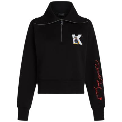 Disney x KARL LAGERFELD Ladies' Half-Zip Sweatshirt