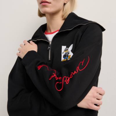 Disney x KARL LAGERFELD Ladies' Half-Zip Sweatshirt