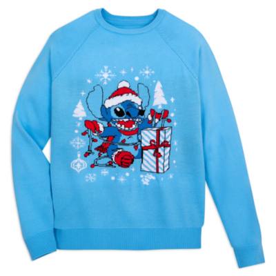 Stitch Festive Jumper For Adults, Lilo & Stitch