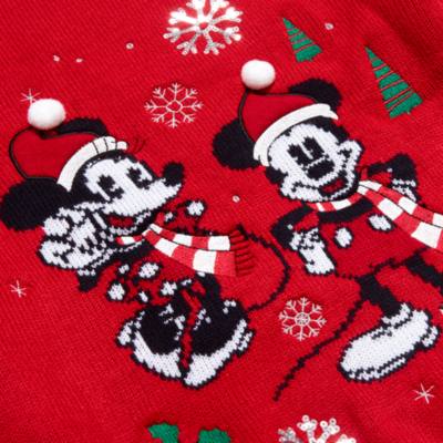 Mickey and Minnie Mouse Festive Jumper For Adults