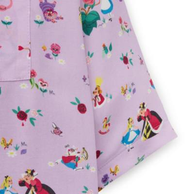 Pyjama court Alice au Pays des Merveilles pour femmes