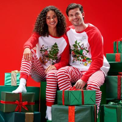 Micky Maus & Freunde - Weihnachtlicher Familien-Pyjama f&uuml;r Damen