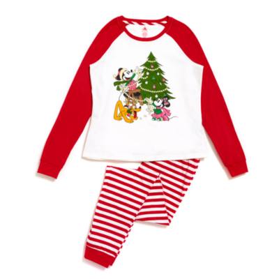 Micky Maus & Freunde - Weihnachtlicher Familien-Pyjama f&uuml;r Damen