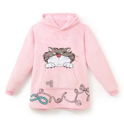 Cinderella - Luzifer - Kapuzenpullover in &Uuml;bergr&ouml;&szlig;e f&uuml;r Erwachsene