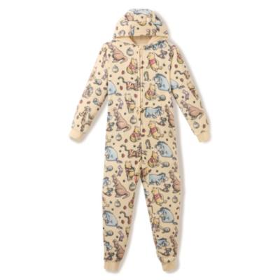 Combinaison Winnie l'Ourson et ses amis &agrave; capuche pour adultes