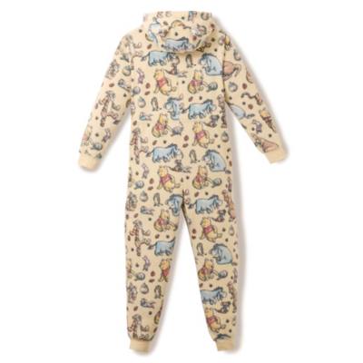 Combinaison Winnie l'Ourson et ses amis &agrave; capuche pour adultes