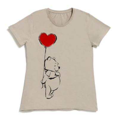 Winnie the Pooh with Balloon Ladies' T-Shirt