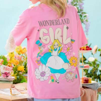 Alice in Wonderland Floral Ladies&rsquo; T-Shirt