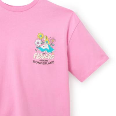 Alice in Wonderland Floral Ladies&rsquo; T-Shirt