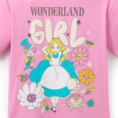 Alice in Wonderland Floral Ladies&rsquo; T-Shirt