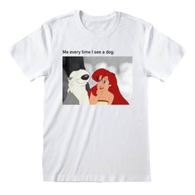 The Little Mermaid &lsquo;Me Every Time I See a Dog&rsquo; Ladies&rsquo; T-Shirt