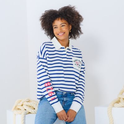 Minnie Mouse Nautical Ladies' Rugby Top