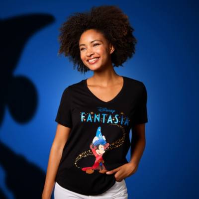 Sorcerer Mickey Mouse 85th Anniversary Ladies' T-Shirt, Fantasia